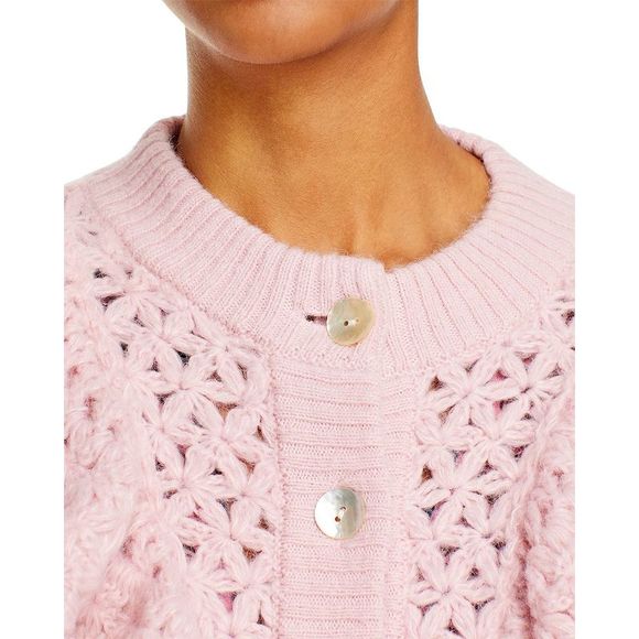 FARM Rio Pink Ruffled Sweater - Picture 4 of 6